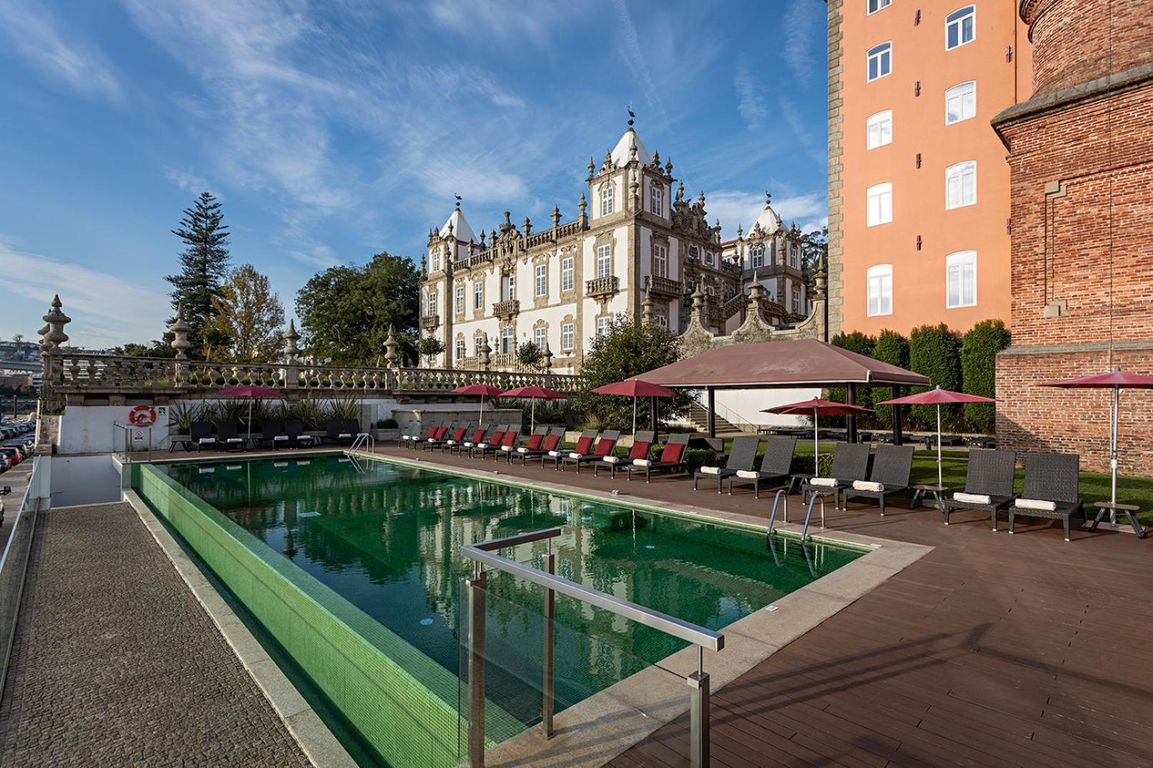 Pestana Palacio Do Freixo, Pousada & National Monument - The Leading Hotels Of The World Porto Exteriér fotografie The swimming pool